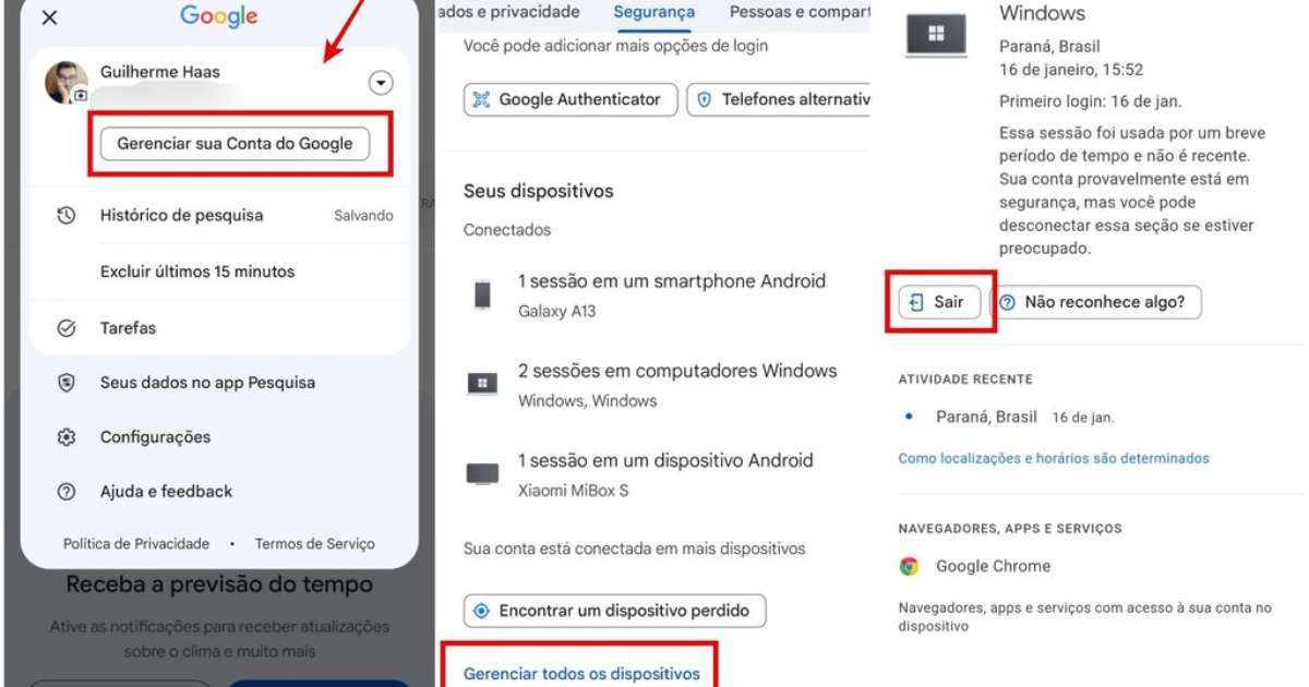 Koka Como Gerenciar O Acesso De Uma Conta Google Em Diferentes