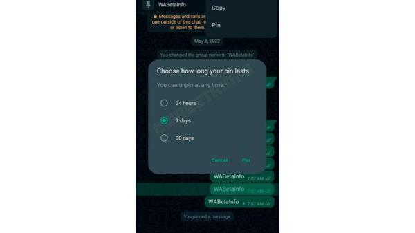 Koka O WhatsApp Beta para Android começa a liberar função de fixar