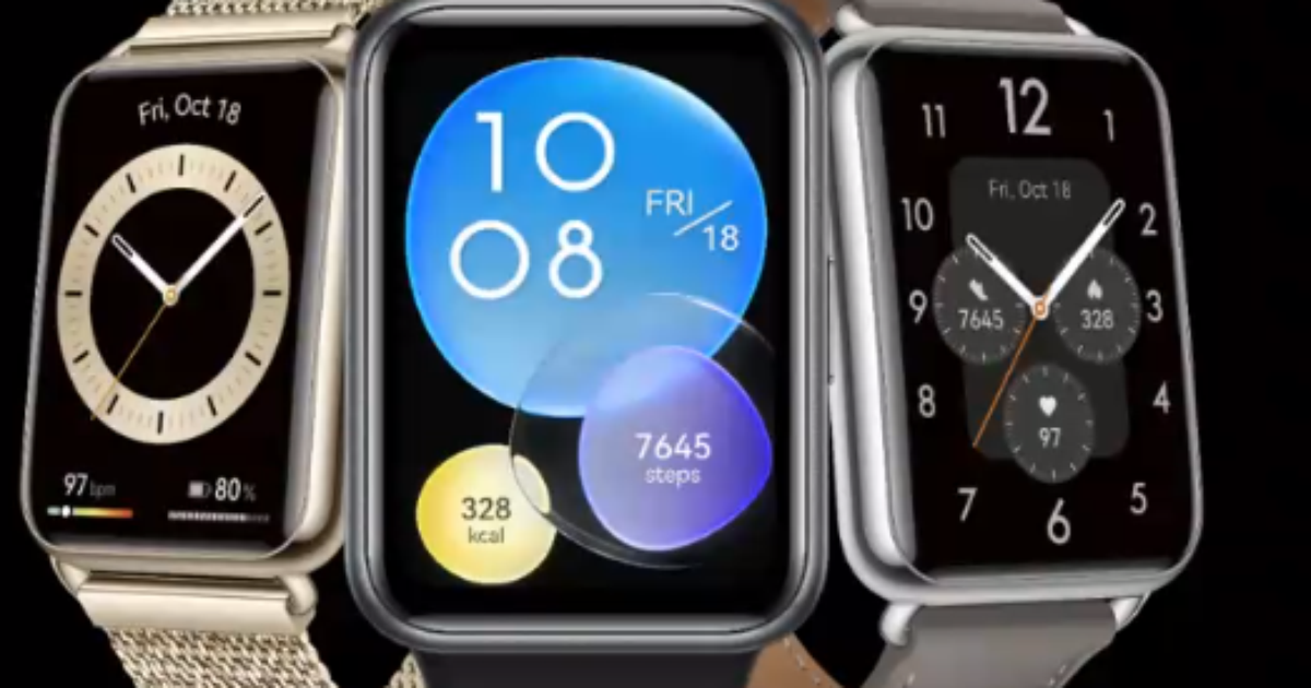 Huawei Watch Fit 3: Novas Fotos Revelam Design Similar ao Apple Watch