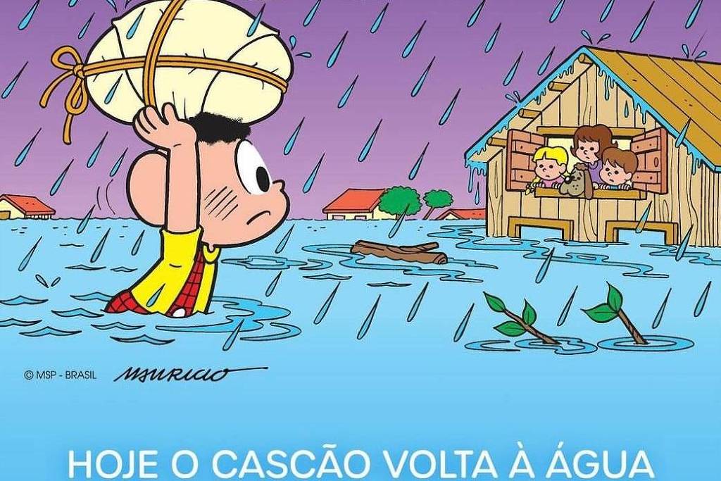 Turma da Mônica lança campanha de ajuda às vítimas das enchentes no Rio Grande do Sul