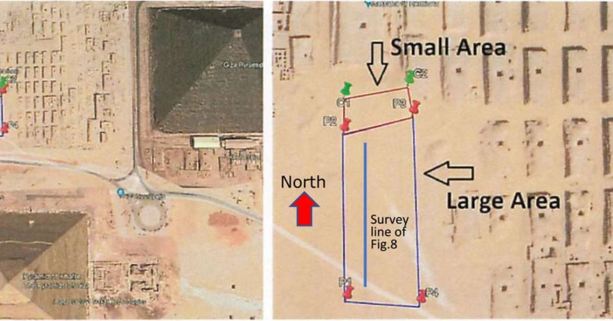Estrutura misteriosa em formato de L é encontrada no subterrâneo do cemitério oeste de Gizé