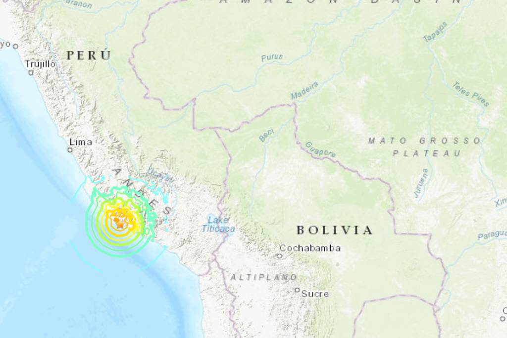 Terremoto de magnitude 7,0 atinge costa do Peru