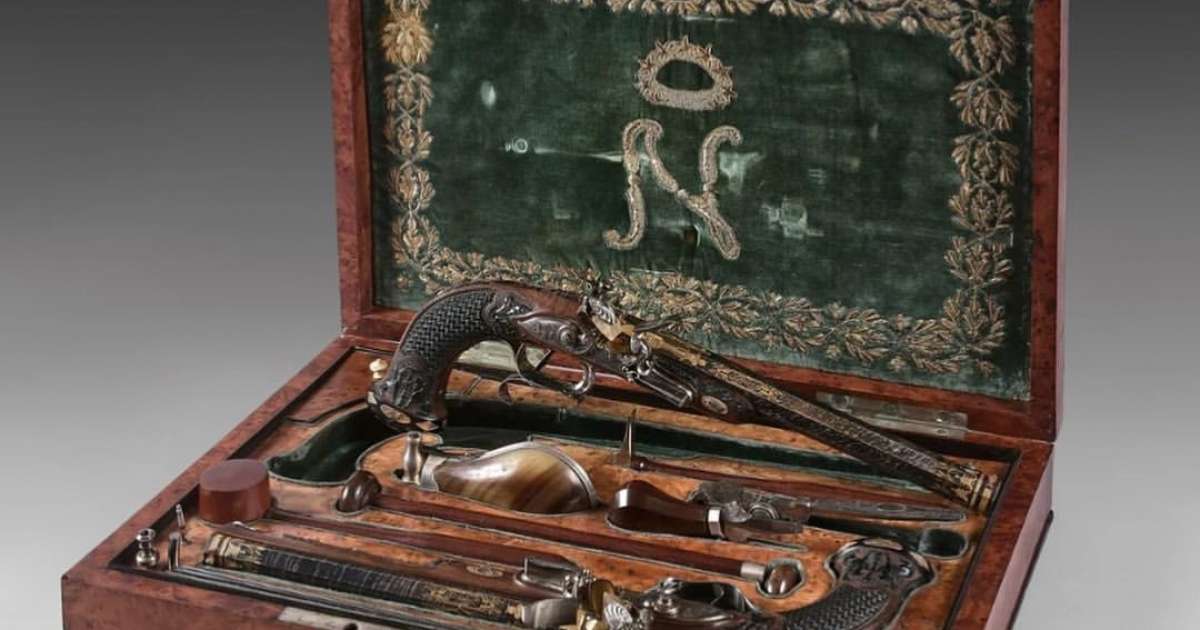 Caixa com Pistolas de Napoleão Bonaparte será Leiloada na França
