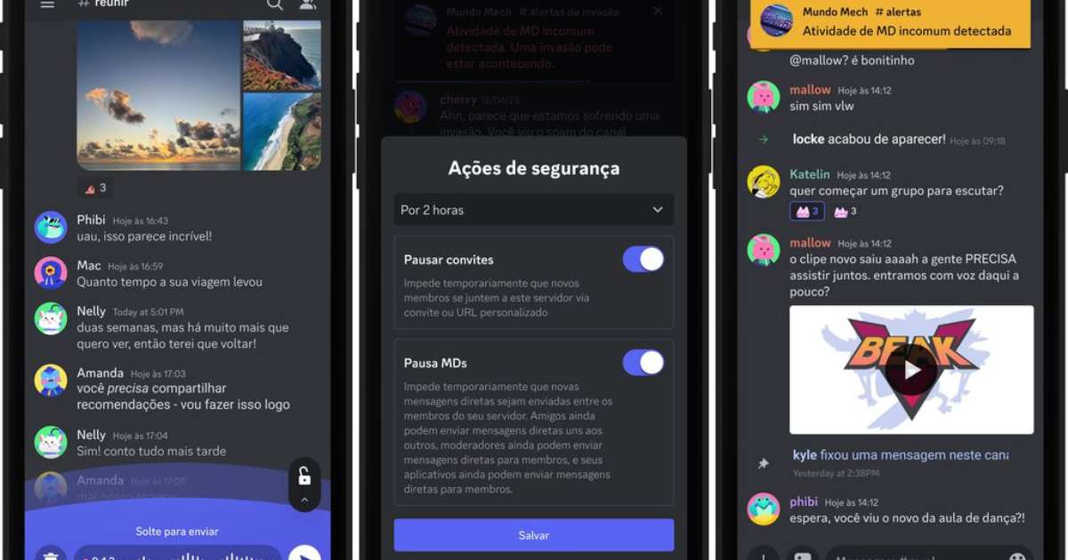 O Discord melhora a segurança para o usuário, experiência móvel e