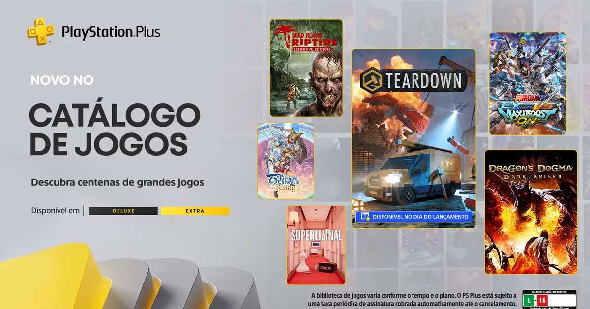 PlayStation Plus anuncia seus jogos grátis de PS4 e PS5 para