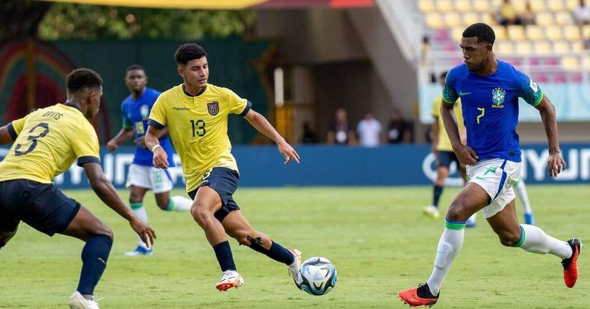 Mundial Sub-17: Brasil faz 3 a 1 no Equador e avança às quartas de