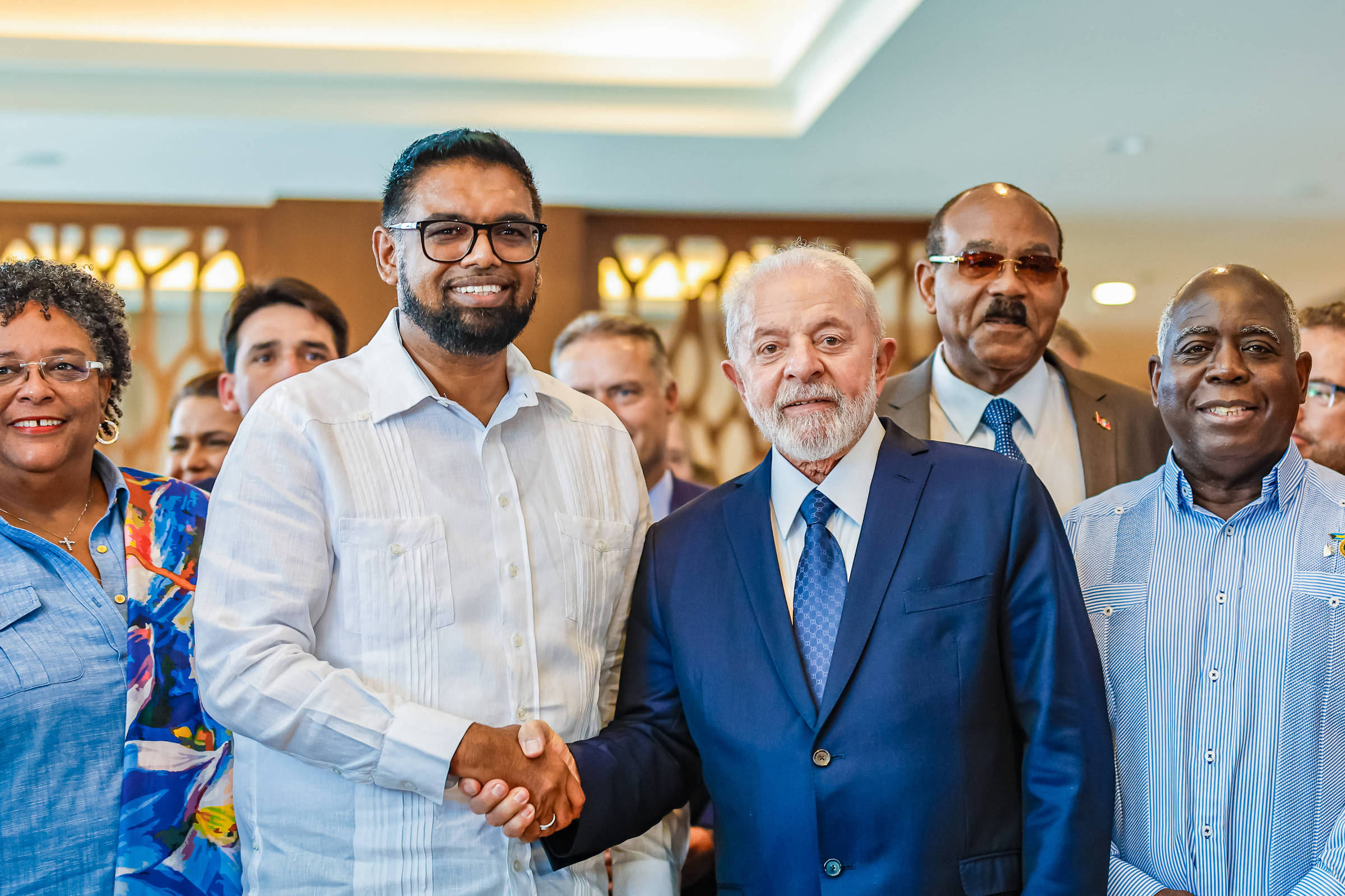 Presidente da Guiana elogia papel de Lula na região